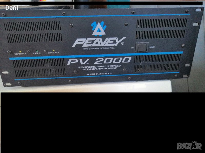 Професионален стерео усилвател Peavey PV2000 - 2000вата, снимка 1