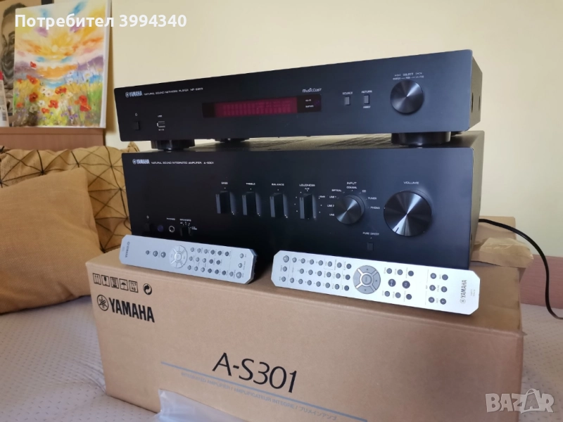 Продавам сет Yamaha: Network Player np-s303. и усилвател A-s 301, снимка 1