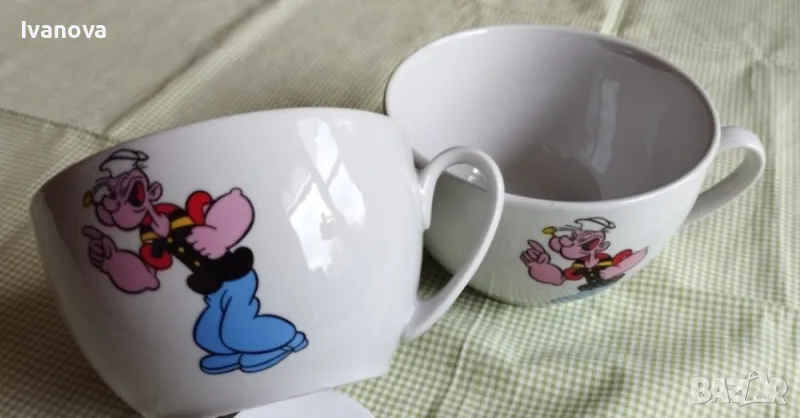 купичка порцеланова детска с Попай моряка, снимка 1