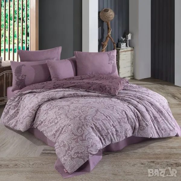 🌟 Луксозен спален комплект от 3 части – Памук Ранфорс 🌟, снимка 1