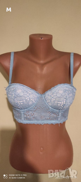 Светло син къс корсет-бюстие, снимка 1