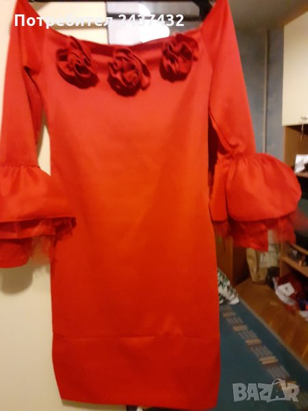 Червена рокля-испански тип, снимка 1