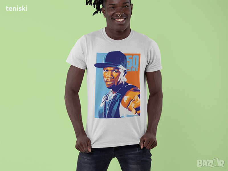 Качествени хип-хоп Тениски 50 Cent, снимка 1
