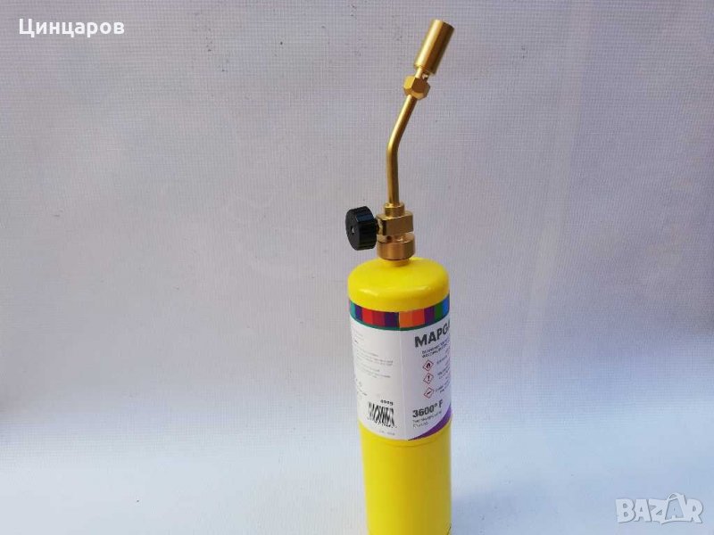 Горелка с флакон мап газ,подгряване,топене,спояване, снимка 1
