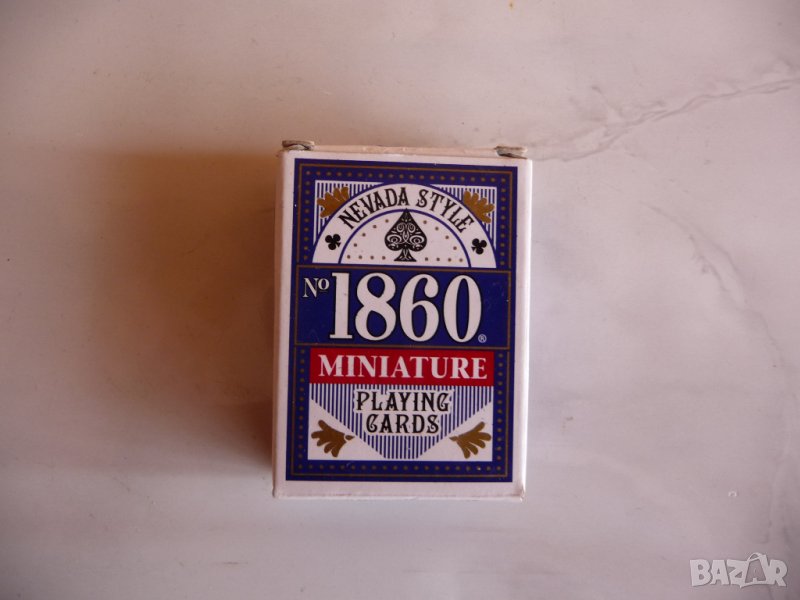 Мини карти за игра 1860 Miniature малки белот сантасе покер , снимка 1