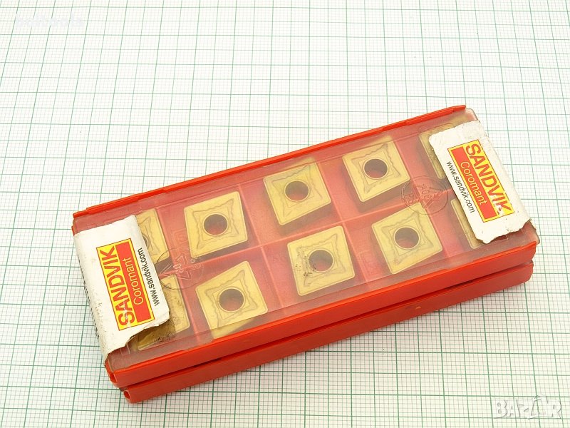 10бр. твърдосплавни пластини CNMG 120408 MR SANDVIK, снимка 1