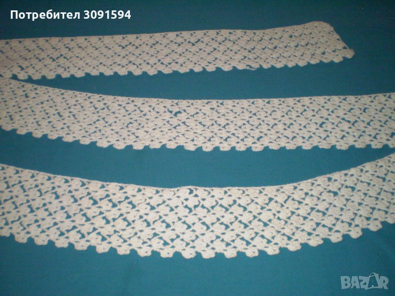 Плетена на една кука дантела лента, снимка 1