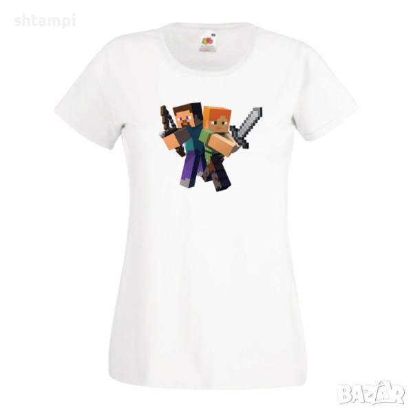 Дамска тениска Minecraft 6 Minecraft,Игра,Забавление,подарък,Изненада,Рожден Ден., снимка 1