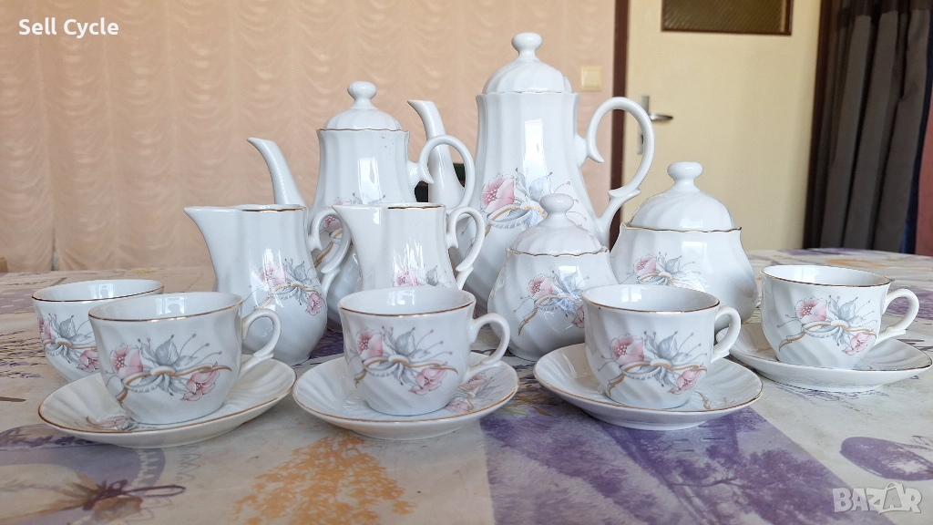 ✅БЪЛГАРСКИ ПОРЦЕЛАНОВ СЕРВИЗ ЗА КАФЕ❗, снимка 1