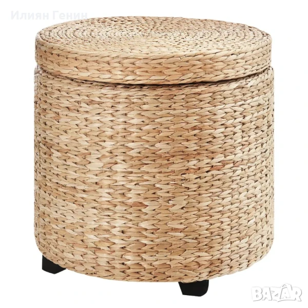 Табуретка за съхранение HOMCOM с капак, снимка 1