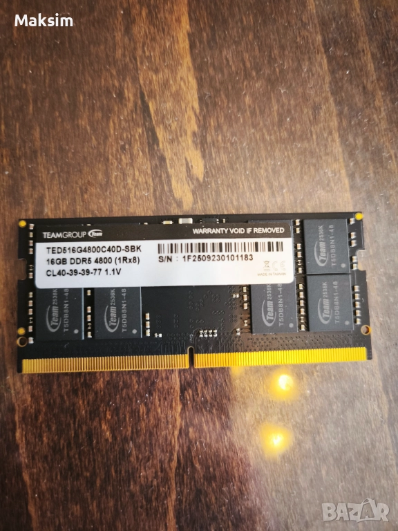Ram 16gb DDR5 4800mg, снимка 1