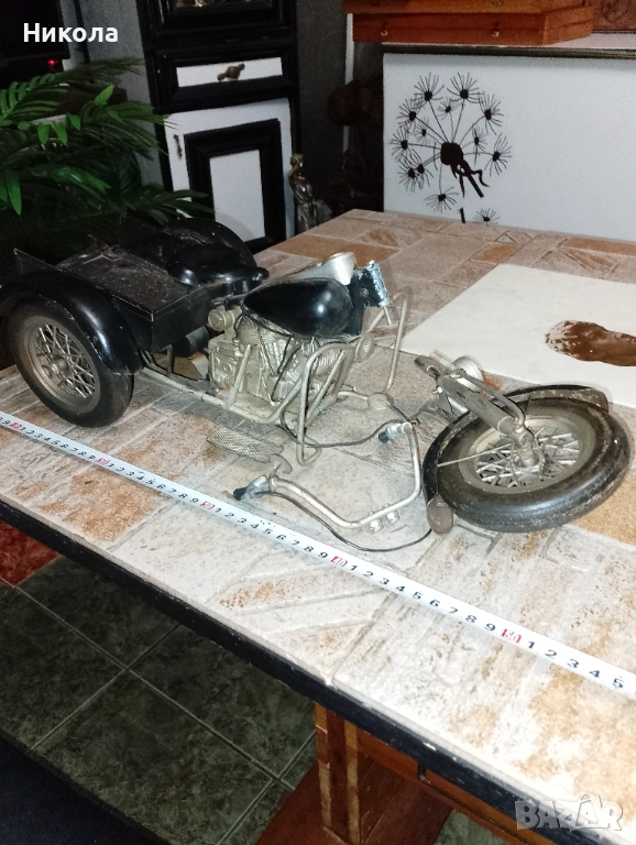 Метален ретро мотор-40см, снимка 1