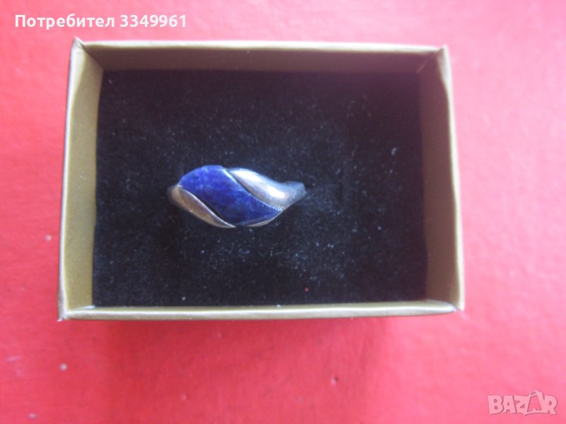 Страхотен сребърен пръстен с камък 925 РОВ, снимка 1