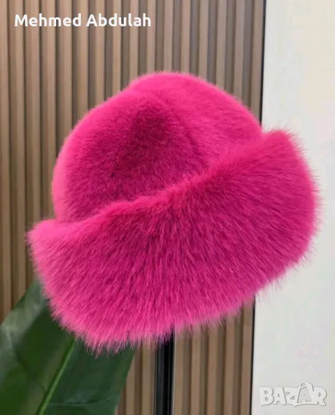 Ярко розова дамска шапка , снимка 1