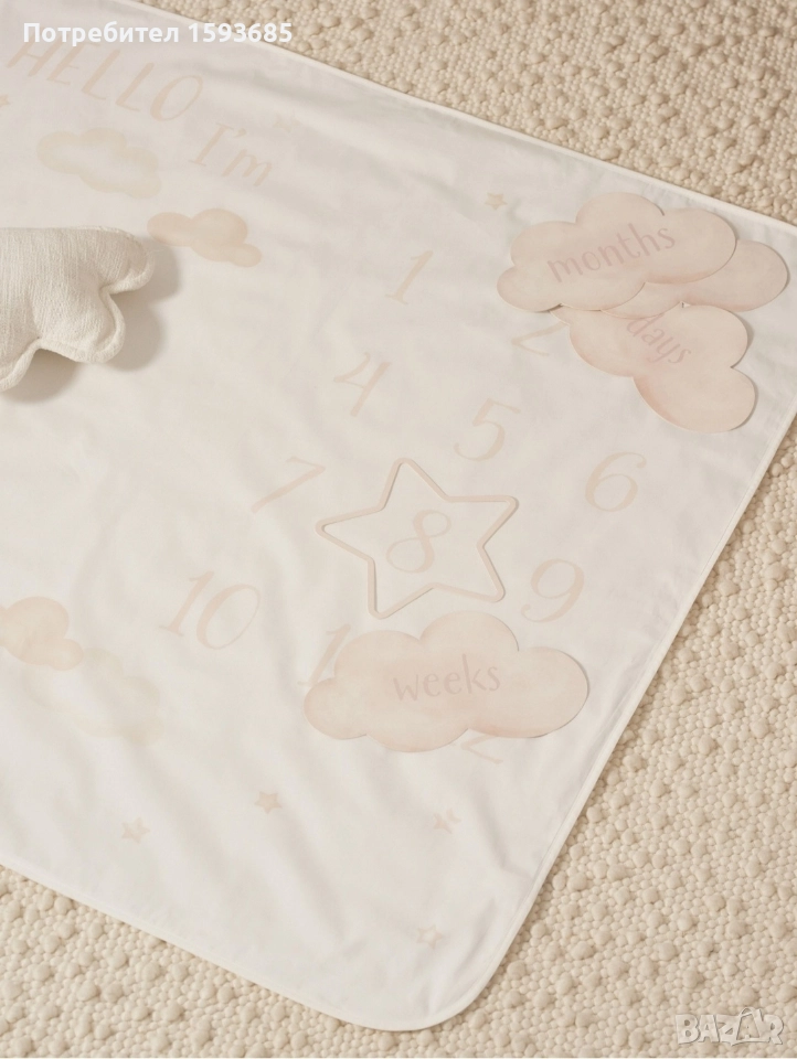 Бебешка постелка/одеяло за снимки, снимка 1