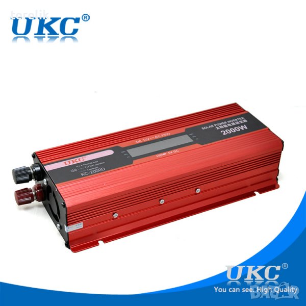 █▬█ █ ▀█▀ Нови ИНВЕРТОРИ UKC 2000W с дисплей -12V или 24v /220V, Промоция, снимка 1
