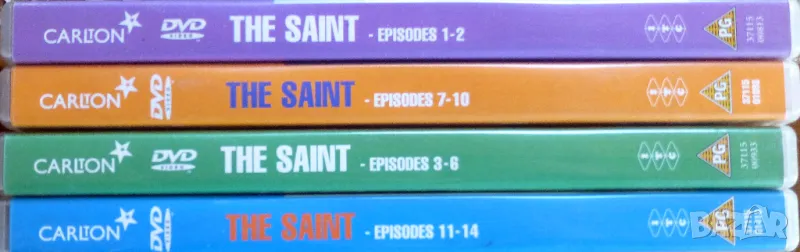 12 episodes of "The Saint" starring Roger Moore. 12Lv., снимка 1