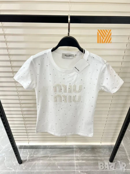 дамски тениски Miu Miu с камъни , снимка 1