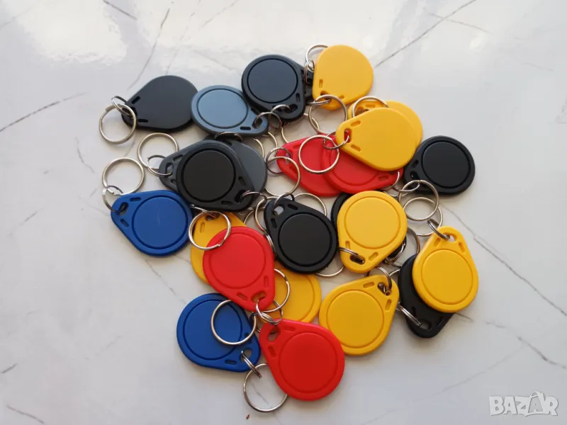 Чипове презаписваеми RFID 13,56kHz за входна врата,гаражна врата,бариера,чип, снимка 1