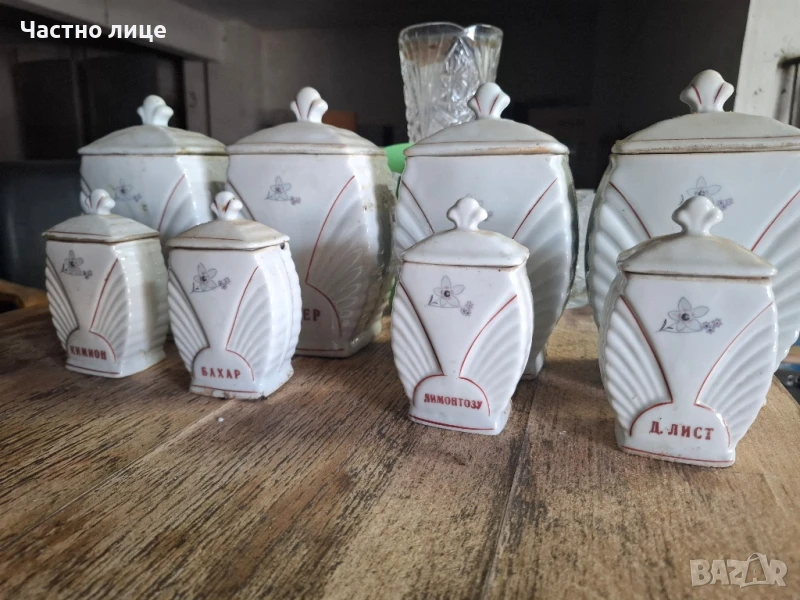 Порцеланов комплект за подправки , снимка 1