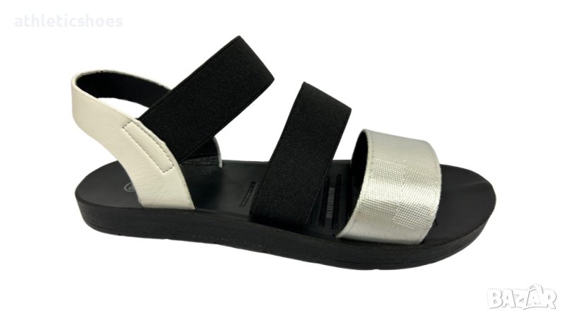 Дамски равни сандали с ластик, снимка 1