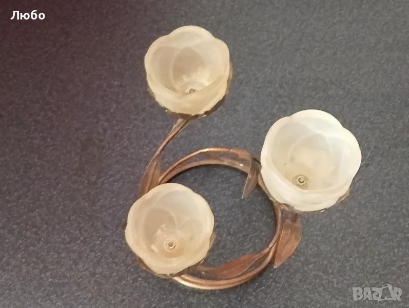 Метален свещник , снимка 1