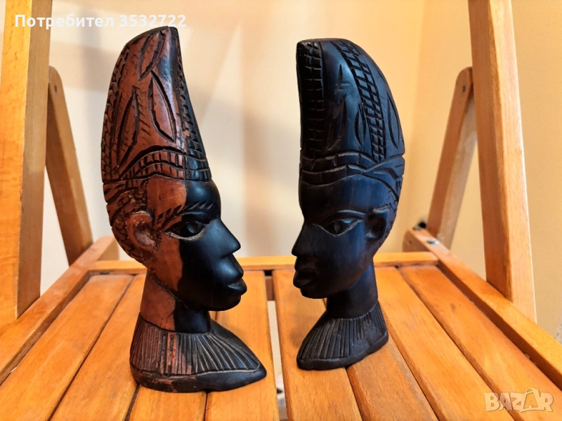 Две африкански декоративни фигури , снимка 1