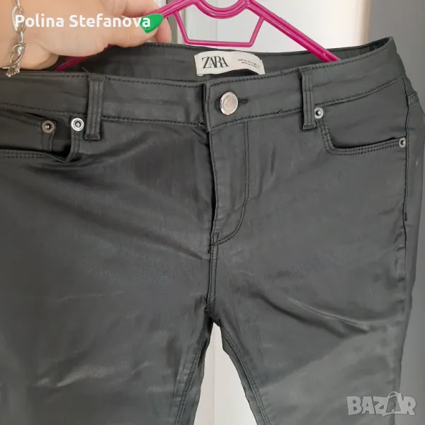 Панталон на Зара с кожен ефект , снимка 1