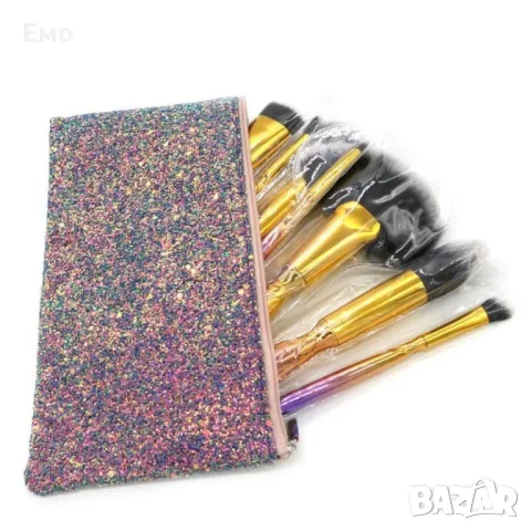 Промоция: Комплект "Еднорог" от 7 разноцветни четки за грим HZS91, снимка 10 - Козметика за лице - 47916959