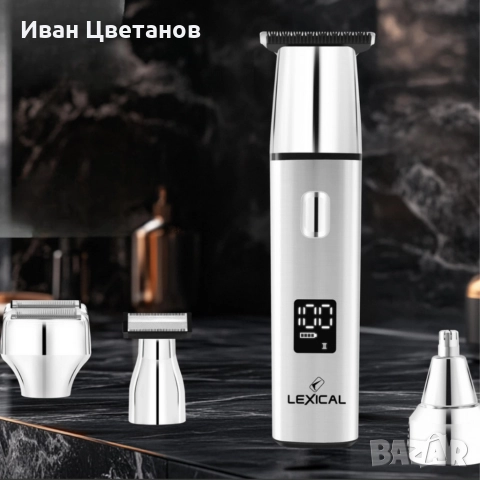 Машинка за подстригване Lexical LHC-5691 4в1 – Професионални резултати у дома с LED дисплей
