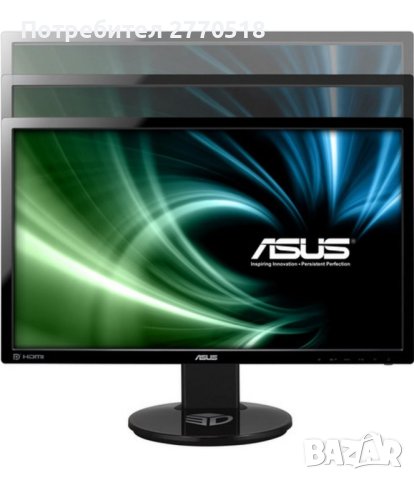 Монитор ASUS VG248QE 24" Full HD 1920x1080 144Hz 1ms HDMI Gaming Monitor, снимка 2 - Монитори - 42029613