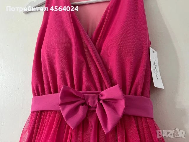 Дамска розова рокля, снимка 5 - Рокли - 51360791