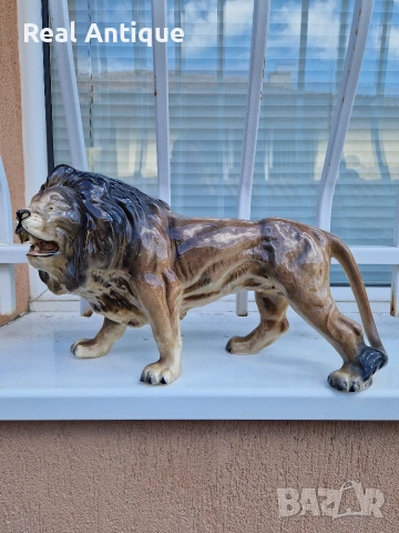 Уникална голяма антикварна порцеланова фигура статуетка 