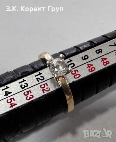 Дамски златен пръстен 14К 585-1,20 г, снимка 10 - Пръстени - 55817640