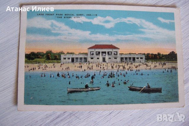 Стара пощенска картичка от град Гери, Индиана, САЩ 1931г., снимка 1