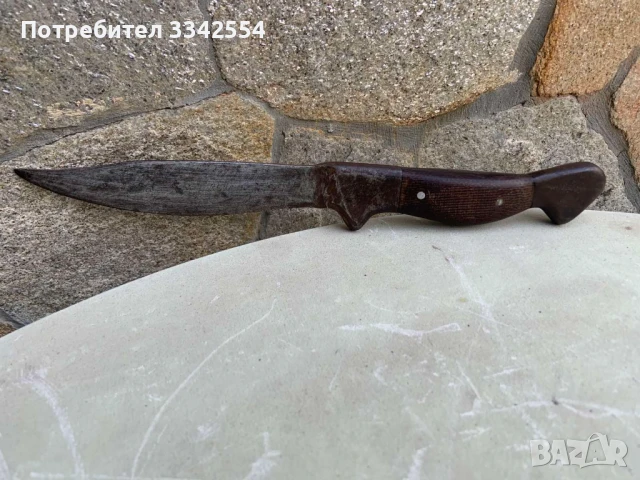 НОЖ СТАР КОВАНО ЖЕЛЯЗО ИНСТРУМЕНТ ОТ ЦЯЛ КЪС МЕТАЛ