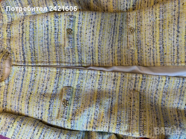 36 размер Motivi от букле манто блейзър дълъг, снимка 2 - Палта, манта - 52420936