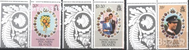 Чисти марки Сватбата на Принц Чарлз и Даяна 1981 от Питкерн
