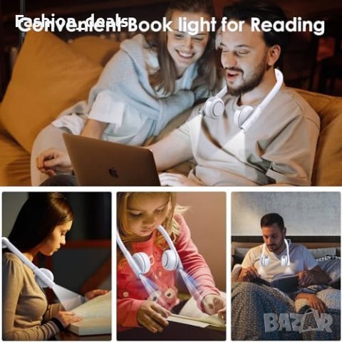 Нов уред 3 в 1 Лампа за четене на врата с личен вентилатор и Powerbank, снимка 6 - Други стоки за дома - 42238428