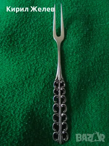 СТАРА НЕМСКА АЖУРНА КОЛЕКЦИОНЕРСКА ДЕСЕРТНА СРЕБЪРНА ВИЛИЧКА СРЕБРО 800 ПРОБА 42996, снимка 16 - Колекции - 44372704