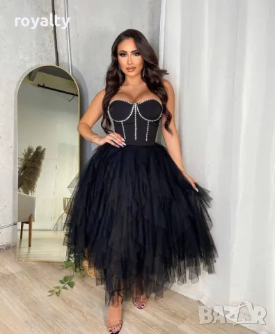 Дамска рокля с тюл