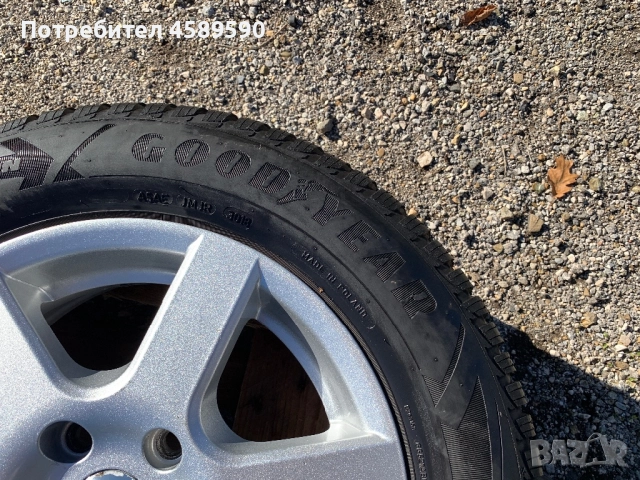 Алуминиеви джанти 15цола 5x112+ЗИМНИ ГУМИ Goodyear 195/65/15 за Vw,Audi,Skoda,Seat, снимка 17 - Гуми и джанти - 52258753