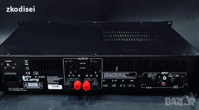 Усилвател THE T.AMP E400, снимка 2 - Ресийвъри, усилватели, смесителни пултове - 49237998