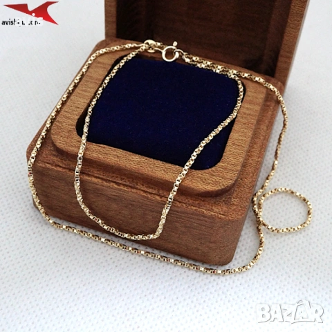 Синджир с 14К златно покритие 254586, снимка 4 - Колиета, медальони, синджири - 53315269