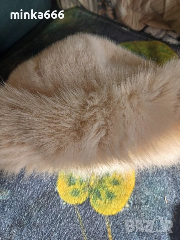 Дамска шапка от естествен косъм., снимка 3 - Шапки - 53048938