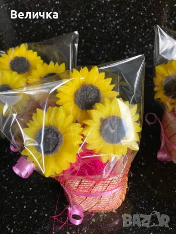 Слънчогледи в кашпи, снимка 5 - Декорация за дома - 49517215