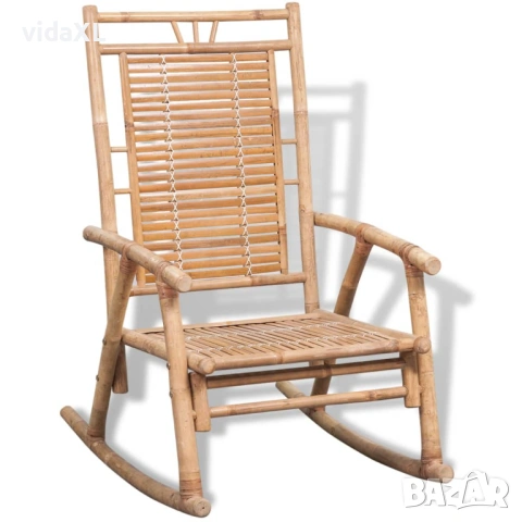 vidaXL Люлеещ се стол, бамбук(SKU:41894)