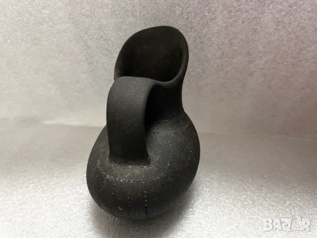 Черна Керамична Вазичка, снимка 3 - Вази - 51130617