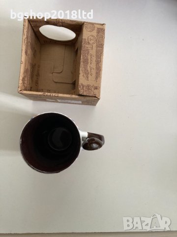 Керамична чаша с лъжичка - България, снимка 2 - Чаши - 44480667