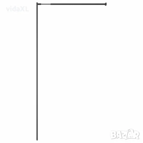 vidaXL Параван за баня, прозрачно закалено стъкло, 90x195 см, снимка 6 - Душове - 56146138